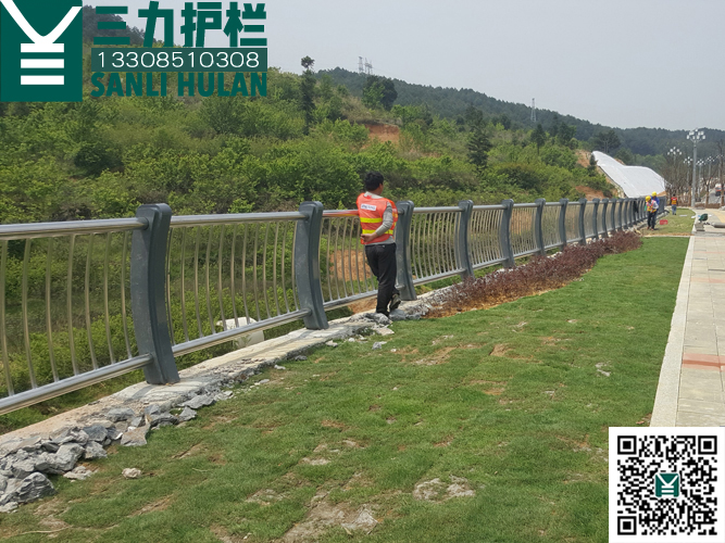 贵阳双龙新区不锈钢人行 护栏