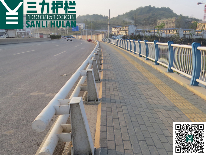 贵阳修文白龙大道桥梁防撞 护栏
